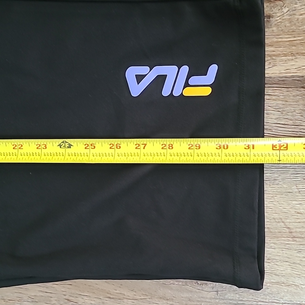 FILA BRAND WOMENS BLACK TRAINING CROP PANTS SIZE XL - Picture 11 of 11